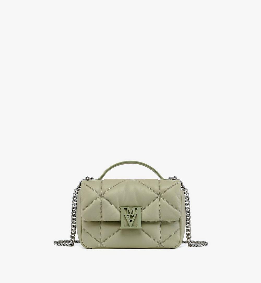 Travia Satchel in Cloud Quilted Leather 1